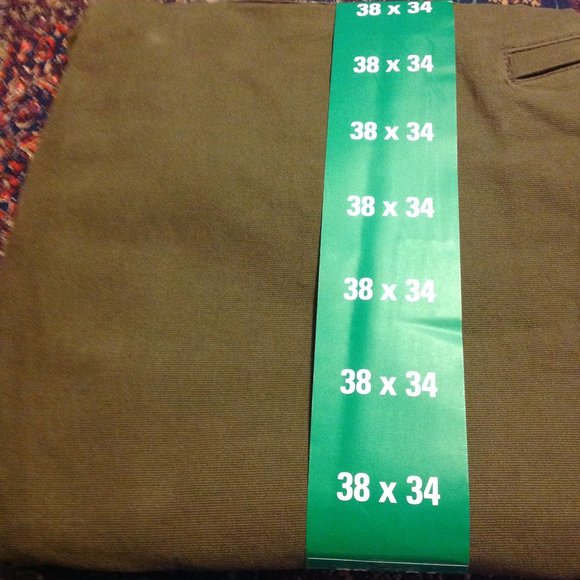 Weatherproof Vintage Men's 38x34 Brown Canvas Relaxed Fit Pants - New With Tags - Picture 5 of 5